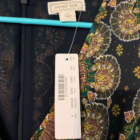 J Crew Point Sur high low Dress paisley - Picture 4 of 6